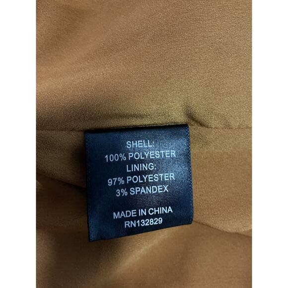 House Of Harlow 1960 'Aurora' Gold Satin Ope Back Mini Dress Size S - Picture 5 of 5